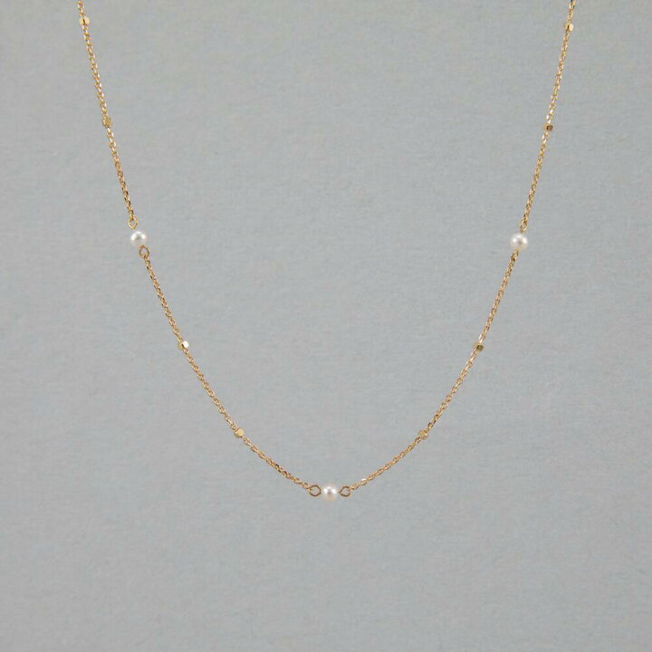 楽天市場】《enSTYLE》 淡水真珠 ステーションネックレス 2.5-3.0mm 