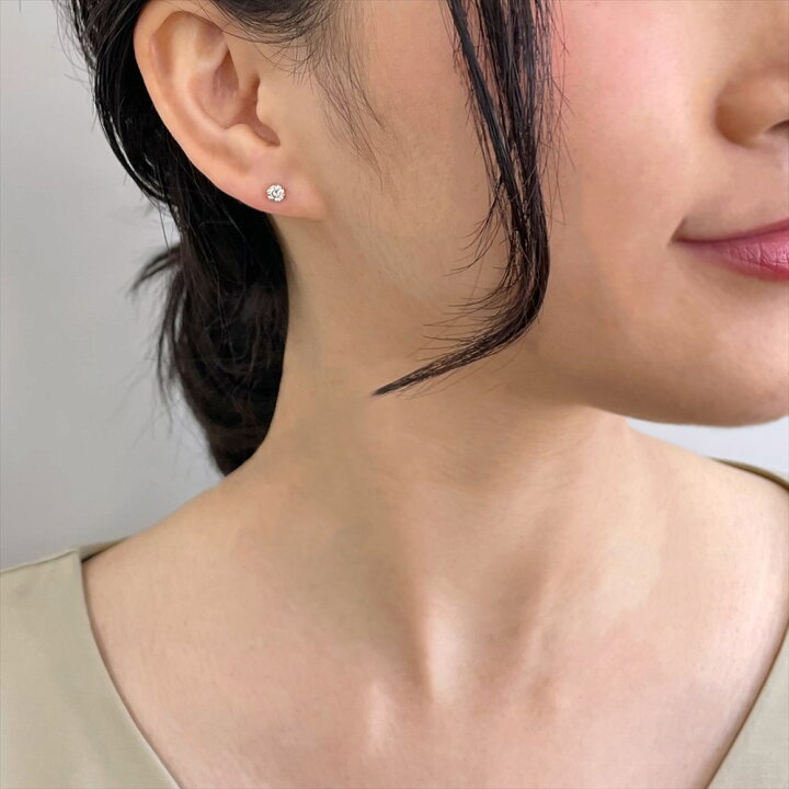 楽天市場】ダイヤモンド ピアス(片耳) 0.25ct SIクラス PT900 プラチナ  