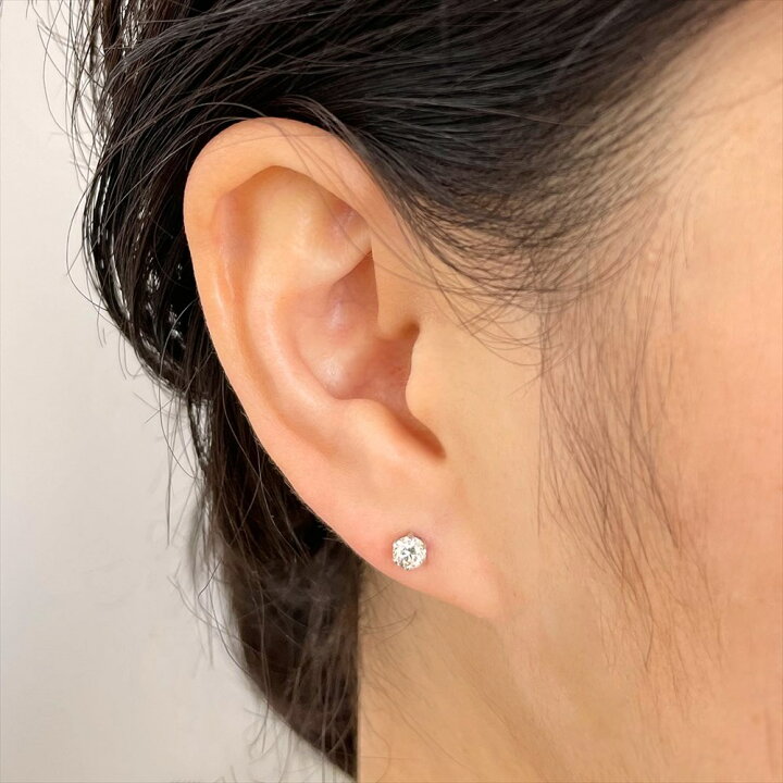 楽天市場】ダイヤモンド ピアス(片耳) 0.25ct SIクラス PT900 プラチナ  