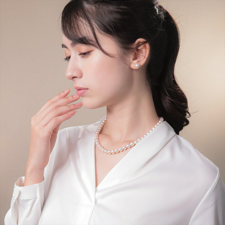 楽天市場】《Superior》あこや真珠 ネックレスセット 8.0-8.5mm パール  