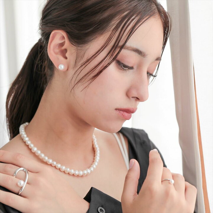 楽天市場】【即日発送】淡水真珠 ネックレスセット 8.5-9.5mm 上質 