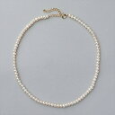 【WEB限定】淡水真珠 ネックレス 4.0-5.0mm ホワイト/グレー パールネックレス カジュアル 普段使い《Debut》