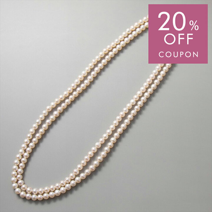 楽天市場】【クーポン利用で20%OFF】淡水真珠 ロングネックレス 6.5 