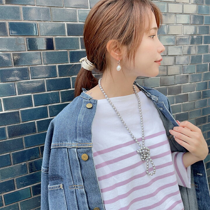 楽天市場 再入荷 パールネックレス ロング 100cm 淡水パール 本真珠 7 0 8 0mm ポテト ホワイト グレー マルチカラー系 エンドレス 留め具なし 雑誌掲載 ロングネックレス N2 100cm ロング 真珠 ネックレス おしゃれ アレルギーフリー 母の日 Md 真珠の卸屋さん