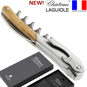 Chateau LAGUIOLE 箱付き ケース グランクリュ ソムリエナイフ シャトーラギオール ソムリエナイフ グランクリュブラック （革