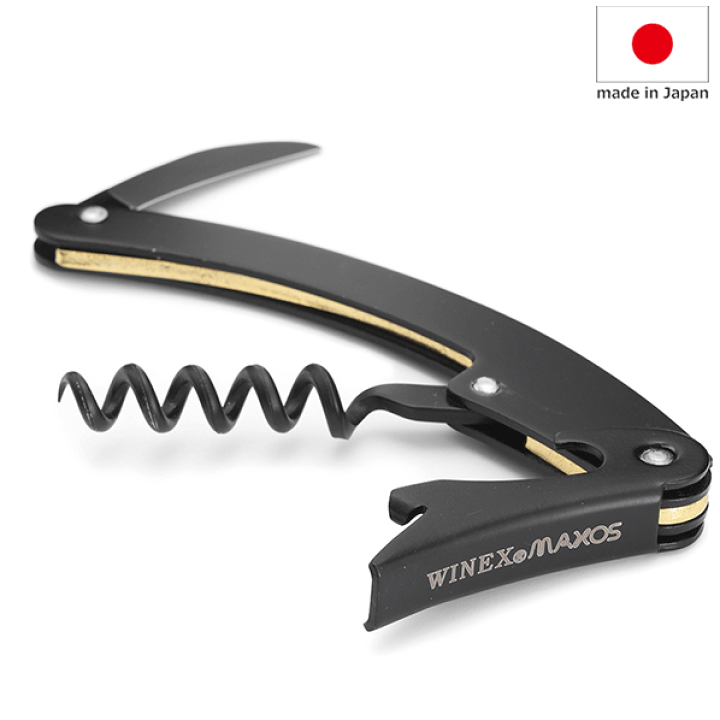 楽天市場】【メール便で送料無料】_クレッセント ソムリエナイフ 黒刀