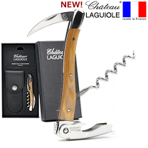 ラギオール、ソムリエナイフ&温度計＆ストッパー ３点セット 箱蓋なし 公式》Chateau LAGUIOLE シャトーラギオール ソムリエナイフ