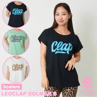 フィットネスウェア 【clap】 クラップ 【3色】 LEOCLAP DOLMAN S レディース ダンス トップス Tシャツ …