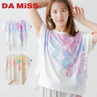 フィットネスウェア レディース DA MiSS ダミス 【全2色】 グラデーションカラーTシャツ トップス 半袖 …