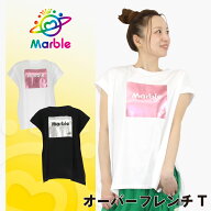 フィットネスウェア 【Marble】 マーブル 【2色】 オーバーフレンチT レディース トップス Tシャツ かわ…