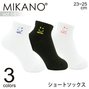 MIKANO ~Jm S3F V[g\bNX short socks fB[X 23cm 24cm 25cm MIKALANCE ԃACe ~JZ { C