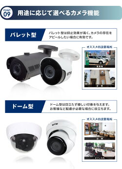 4K防犯カメラセットWTW製日本初4K800万画素AHD赤外線監視カメラ1台と録画機のフルセット4chDVR4K対応【1年保証】