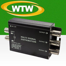 防犯カメラ用 AHD/TVI/CVI/CVBS対応 映像分配器WTW-MA1VDA