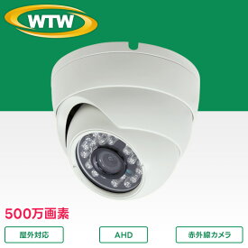 500万画素AHDシリーズ 屋外防滴仕様 赤外線ドームカメラ　WTW-ADRX223G