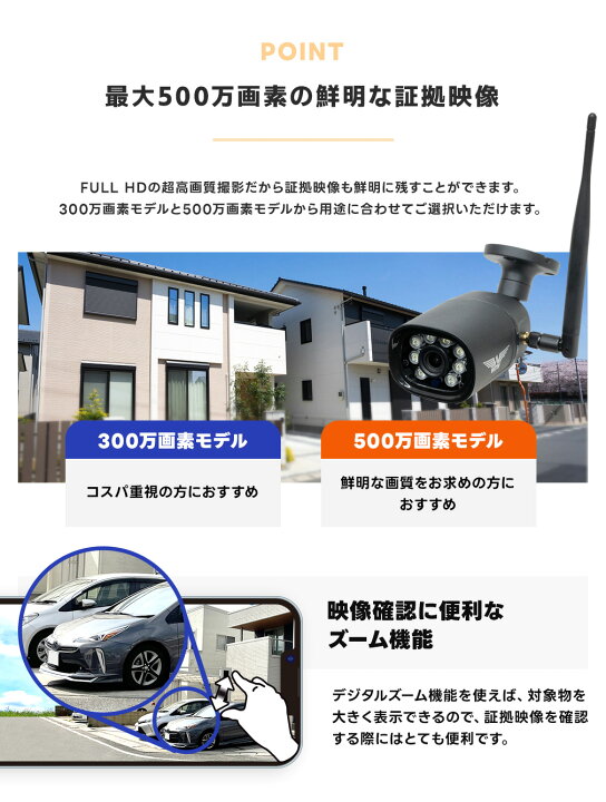 楽天市場】WTW 塚本無線 防犯カメラ ワイヤレス 屋外 楽天1位 最大500 
