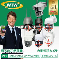 WTW 塚本無線 防犯カメラ ワイヤレス 屋外 工事不要 アレクサ 360°PTZ首振り自動追跡 楽天1位 防犯灯カ…