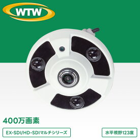 400万画素 EX-SDI/HD-SDIマルチシリーズ 屋外軒下防水仕様 赤外線ドームカメラ WTW-EHDR25UYJ
