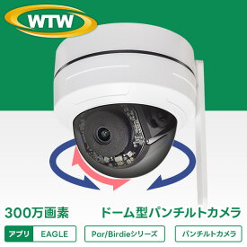 WTW 塚本無線 防犯カメラ ワイヤレス 屋外 軒下仕様 屋内 最新 家庭用 小型 ドーム型 300万画素 パンチルト MicroSDカード録画 マイク内蔵 監視カメラ 留守 車上荒らし スマホ対応 Wi-fi 塚本無線 WTW-EGDRY1673PTSX2
