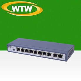 IPネットワークカメラ用 PoE給電スイッチングハブ WTW-POE-08-27