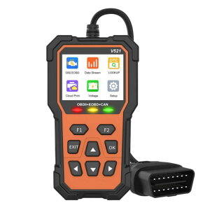 �A�b�v�O���[�h�� V521 OBD2 Scanner �̏�f�f�@ �����ԗp�R�[�h���[�_�[ �X�L�����H�� �G���W���̏�f�f �̏�R�[�h�ǂݎ��Ə��� ��