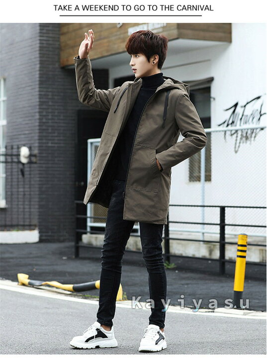 楽天市場 ダウンコート メンズ ミリタリージャケット ロングコート 中綿コート フード付き アウター ゆったり オフィス 通勤 M 6xl アウトドア カジュアル スポーツ 男性用 防寒 防風 冬 Wuyue