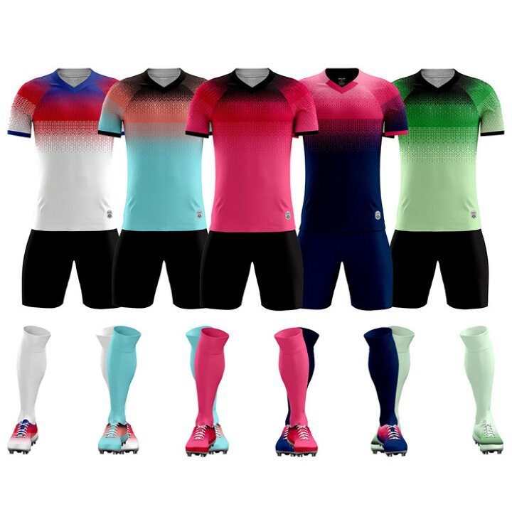 楽天市場 印刷無料 サッカー ユニフォーム 大人用 メンズ 子供用 キッズ フットサルウエア トレーニングウエア ジュニア セットアップ 練習着 男性用 半袖 スポーツウエア 速乾 春夏新作 人気 Wuyue