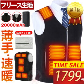楽天1位 洗濯ネット贈 電熱ベスト フリース 超軽量 密着 膨れない 薄手 大きいサイズ 40~110KG スーツ インナー 12つヒーター 電熱ウェア ヒーターベスト 前後独立制御 3段温度調整 Vネック メンズ レディース 父の日