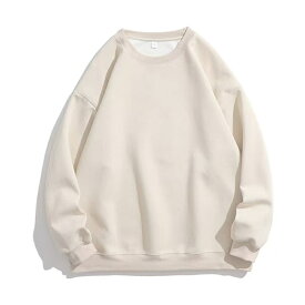 【SS限定 / 1240円で即入手！】楽天3位 トレーナー メンズ レディース スウェット カップルウェア 厚手 無地 男女兼用 ペアルック ペア お揃い 大きいサイズ 春服 クルーネック ビッグシルエット ゆったり トップス 長袖 丸首 インナー アウター アウトドア 普段着 春秋