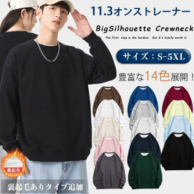 【数量限定 / SMLサイズ1980 円GET！】楽天3位 トレーナー メンズ レディース スウェット カップルウェア 無地 裏起毛 男女兼用 ペアルック ペア お揃い 大きいサイズ 春服 クルーネック ビッグシルエット ゆったり トップス 長袖 インナー アウター アウトドア 普段着 春秋