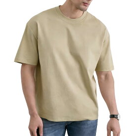 ＼P20倍+4枚目99%OFF／ 透けない Tシャツ メンズ 半袖 肉厚 7.7オンス 男女兼用 接触冷感 UVカット UPF50+ トップス ビッグシルエット ゆったり 大きいサイズ 無地 クルーネック 夏用 夏服 ドライ ストレッチ ヘビーウェイト 定番 レディース 吸汗通気