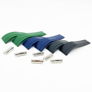 Rolex bNX o[oh o[xg o[ RUBBER tbVtBbg GhN 20mm ubN u[ lCr[ O[ Vo[ Rr S[h v U[ Wr[ ICX^