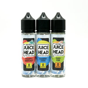【JUICE HEAD】Blueberry Lemon Peach Pear Pineapple Grapefruit 60ml ジュースヘッド フルーツフレーバー 電子タバコ リキッド VAPE 禁煙 節煙