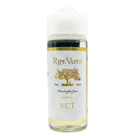 RIPE VAPES VCT 120ml ライプベイプス ブイシーティー バニラ カスタード タバコ バニカス 禁煙 節煙 電子タバコ リキッド VAPE フレーバー 大容量 タール0 ニコチン0 タール ニコチン なし ニコチン ゼロ ノンニコチン ベイプ タバコ 水蒸気