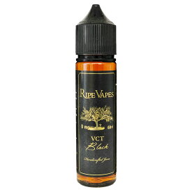 Ripe Vapes VCT Black 60ml ライプベイプス ブイシーティー バニラ カスタード バニカス タバコ 禁煙 節煙 電子タバコ ベイプ リキッド VAPE フレーバー タール0 ニコチン0 タール ニコチン なし ニコチンゼロ ノンニコチン 爆煙 煙が多い 水蒸気