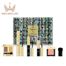 エレガンス コフレ クードゥフードルキット 全6点（アルモニーアイズ #106 2.6g & グラヴィティレス マスカラ #BR22 7.5g & カールラッシュ フィクサー 2.5g & クラルテ ルージュ ビジュー #102 2.3g & カランドゥ フェイス #BE402 1.5g & ミニブラッシュ）限定コフレ