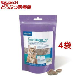 【訳あり】ビルバック C.E.T.インテリデント 猫用(76.5g以上(90個以上)*4袋セット)【ビルバック】