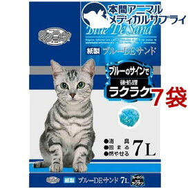 猫砂 ワンニャン ブルーDEサンド(7L*7コセット)【cat_toilet】【ワンニャン】