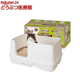 ユニチャーム デオトイレ 快適ワイド 本体セット ナチュラルアイボリー(1セット)【wd228_spu】【デオトイレ本体】