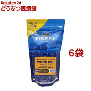 �t�@�C�l�X�g �I�[�V�����z���C�g�t�B�b�V��(400g*6�܃Z�b�g)�yFISH4DOGS�z