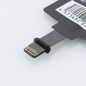 iPhone6s/6/5s/5c/5対応Qi規格ワイヤレス充電アダプタ極薄背面に挟むだけチャージングレシーバー【送料無料_あす楽対応】05P24Oct15