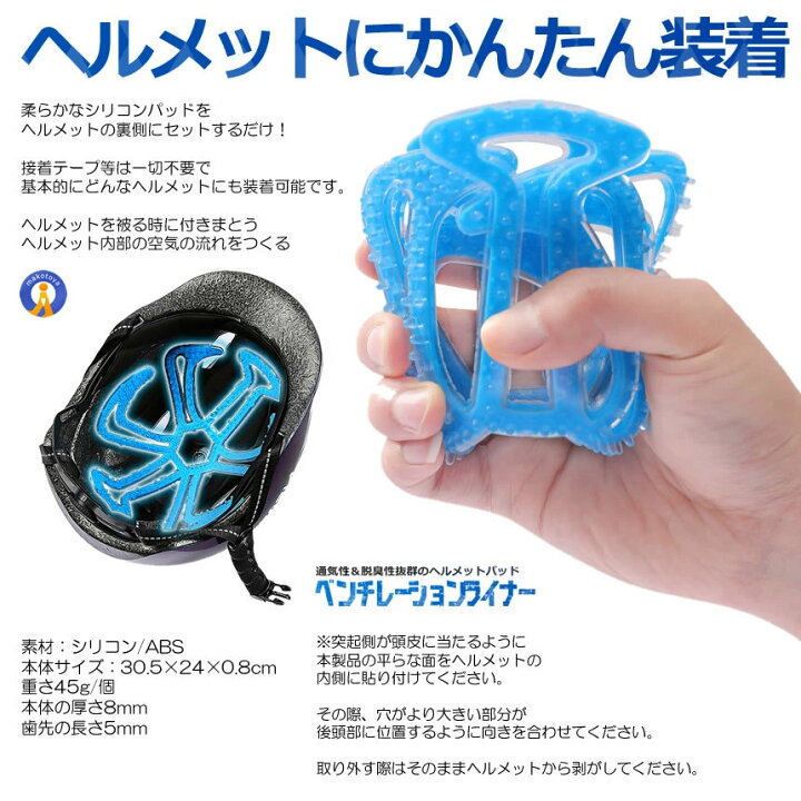 楽天市場】自転車 ヘルメット パッド 通気性 ベンチレーション 