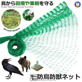 ＼P5倍★お買物マラソン！11日まで／ 防鳥ネット 防鳥網 4×10m ベランダ 鳥よけ ネット 取り付け カラス避け 鳩避け 野良猫侵入防止 頑丈 耐久性 防鳥 ネット 田畑 果樹 防獣 ネット ベランダ 庭 菜園 果樹園 農園 広範囲 使用可能 YOKENET
