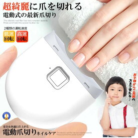 電動爪切り 電動つめきり 爪削り 電動 自動爪切り ネイルケア 照明LED 2段階スピード Type-C充電式 簡単操作 爪切り 低騒音 安全 子供 大人 高齢者に向け DENTSUKI