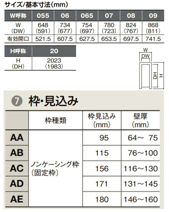 楽天市場】LIXIL建材 室内ドア ラシッサS 標準ドア LWA固定枠 05520 