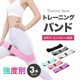 【送料無料】 ゴムバンド エクササイズバンド 強度別3本セット 収納ポーチ付 トレーニングチューブ ゴムチューブ 美尻バンド ヒップバンド ヒップアップ 美尻 バンド トレーニングバンド ヒップアップ器具 ストレッチ フィットネス 無酸素運動 有酸素運動 高齢者 健康器具
