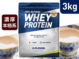 プロテイン WPC エクスプロージョン 3kg 紅茶オレ味 ホエイプロテイン 3キロ 最安値 大容量 筋肉 タンパク質 高たんぱく 運動 ダイエット 置き換え 男性 女性 子供 こども