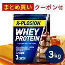 プロテイン WPC エクスプロージョン 3kg キャラメルホワイトチョコ味 ホエイプロテイン 3キロ 最安値 大容量 筋肉 タ…