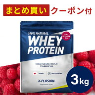 プロテイン WPC エクスプロージョン 3kg フランボワーズ味 ホエイプロテイン 3キロ 最安値 大容量 筋肉 …