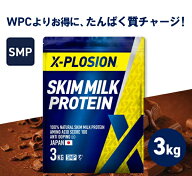 エクスプロージョン スキムミルクプロテイン SMP 100%SKIMMILK 3kg ミルクチョコレート味 大容量