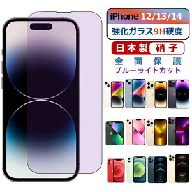 iPhone ガラスフィルム ブルーライトカット 保護フィルム フィルム iPhone14 Pro Max iPhone14Pro アイフォン 画面 iPhone13 Pro Max iPhone13Pro iPhone12 12Pro Mini iPhone 14 14Plus 13 12 父の日 送料無料